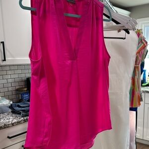 Vince Camuto Vibrant Pink Sleeveless Blouse
